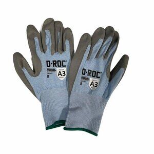 Magid D-ROC GPD267 Touchscreen Compatible Polyurethane Palm Coated Work Gloves S